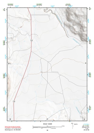 29103NW Page 11 Santiago Mountains Topo Preview 1
