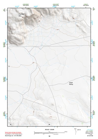 29103NW Page 12 Santiago Mountains Topo Preview 1