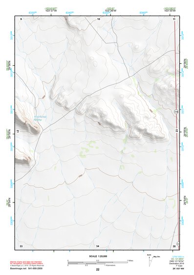 29103NW Page 22 Santiago Mountains Topo Preview 1