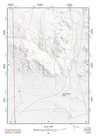 29103NW Page 23 Santiago Mountains Topo Preview 1