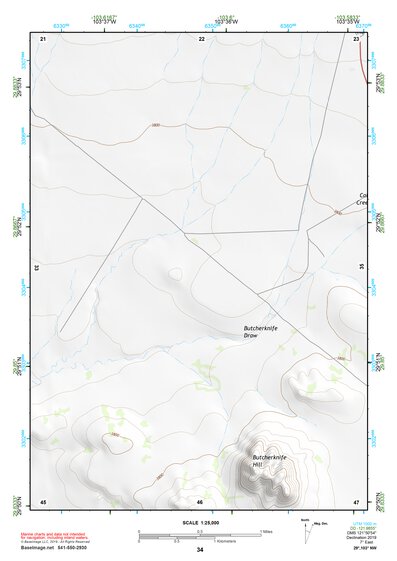 29103NW Page 34 Santiago Mountains Topo Preview 1
