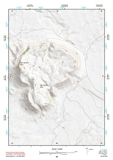 29103NW Page 50 Santiago Mountains Topo Preview 1