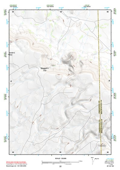 29103NW Page 77 Santiago Mountains Topo Preview 1