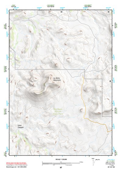 29103NW Page 97 Santiago Mountains Topo Preview 1