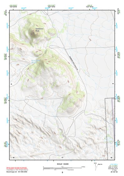 29103SE Page 5 Chisos Mountains Topo Preview 1