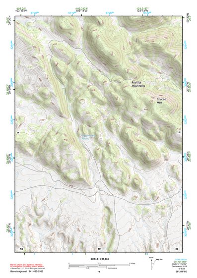 29103SE Page 7 Chisos Mountains Topo Preview 1