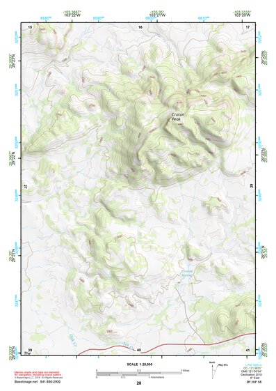 29103SE Page 28 Chisos Mountains Topo Preview 1
