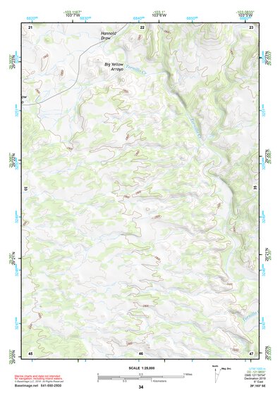 29103SE Page 34 Chisos Mountains Topo Preview 1