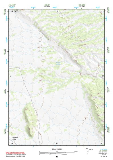 29103SE Page 45 Chisos Mountains Topo Preview 1