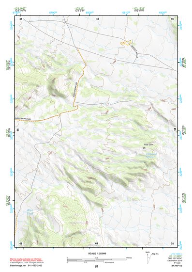 29103SE Page 57 Chisos Mountains Topo Preview 1