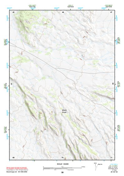 29103SE Page 58 Chisos Mountains Topo Preview 1