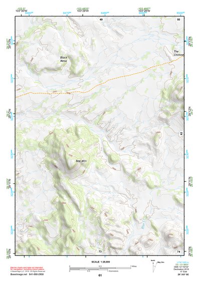 29103SE Page 61 Chisos Mountains Topo Preview 1