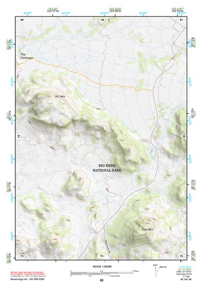 29103SE Page 62 Chisos Mountains Topo Preview 1