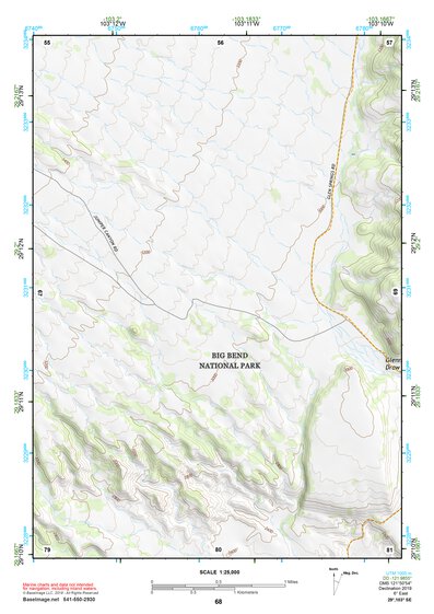 29103SE Page 68 Chisos Mountains Topo Preview 1