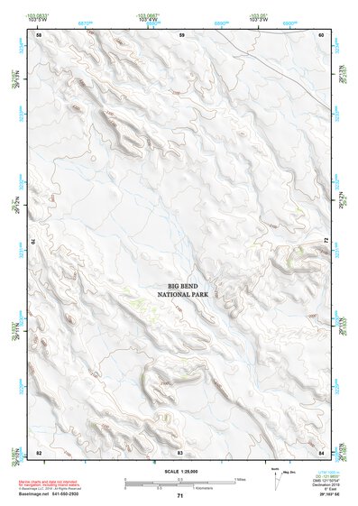 29103SE Page 71 Chisos Mountains Topo Preview 1