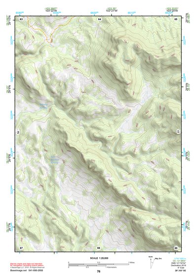 29103SE Page 76 Chisos Mountains Topo Preview 1