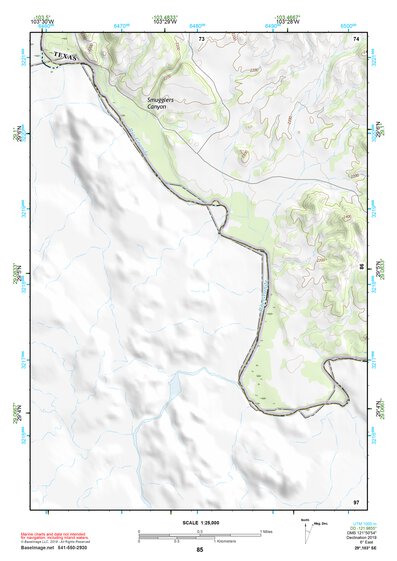 29103SE Page 85 Chisos Mountains Topo Preview 1