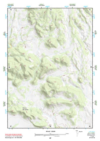 29103SE Page 87 Chisos Mountains Topo Preview 1