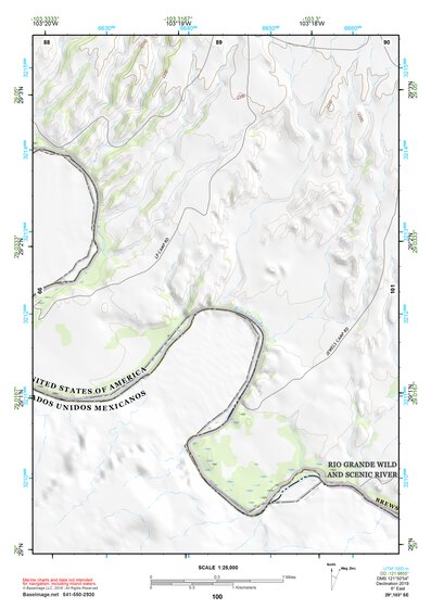 29103SE Page 100 Chisos Mountains Topo Preview 1