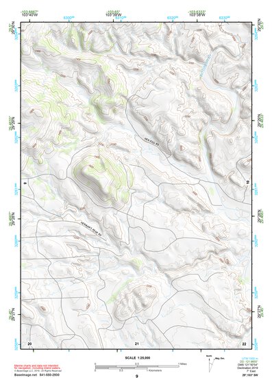 29103SW Page 9 Chisos Mountains Topo Preview 1