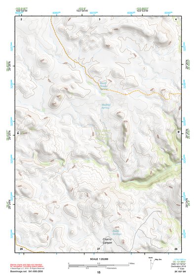 29103SW Page 15 Chisos Mountains Topo Preview 1