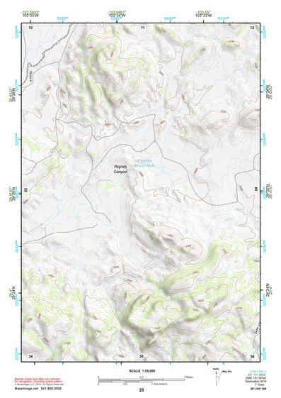 29103SW Page 23 Chisos Mountains Topo Preview 1