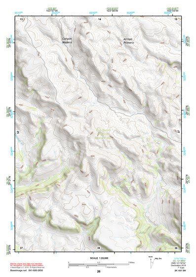 29103SW Page 26 Chisos Mountains Topo Preview 1