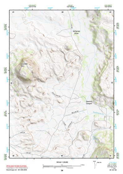 29103SW Page 34 Chisos Mountains Topo Preview 1