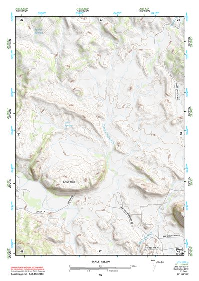 29103SW Page 35 Chisos Mountains Topo Preview 1