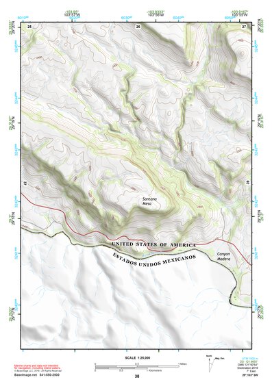 29103SW Page 38 Chisos Mountains Topo Preview 1