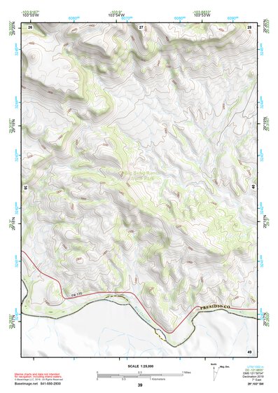 29103SW Page 39 Chisos Mountains Topo Preview 1