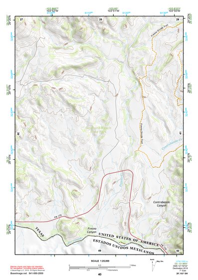 29103SW Page 40 Chisos Mountains Topo Preview 1
