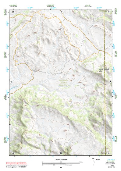 29103SW Page 41 Chisos Mountains Topo Preview 1