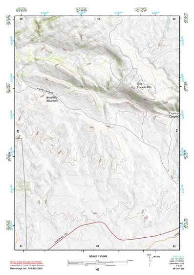 29103SW Page 43 Chisos Mountains Topo Preview 1