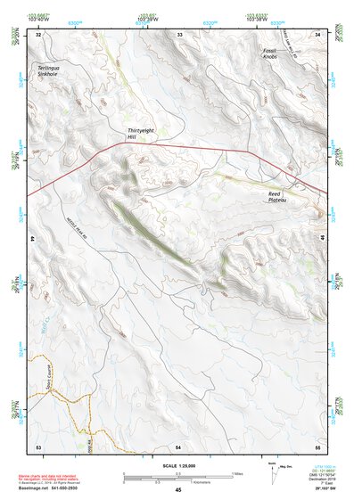 29103SW Page 45 Chisos Mountains Topo Preview 1