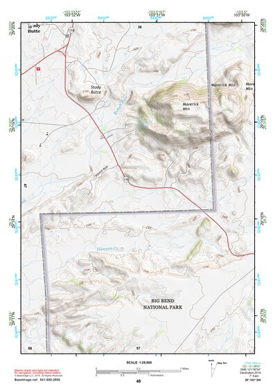 29103SW Page 48 Chisos Mountains Topo Preview 1