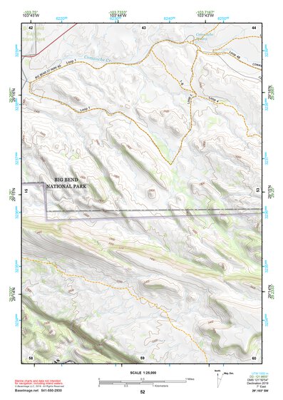 29103SW Page 52 Chisos Mountains Topo Preview 1