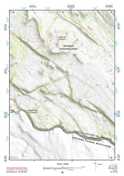 29103SW Page 60 Chisos Mountains Topo Preview 1