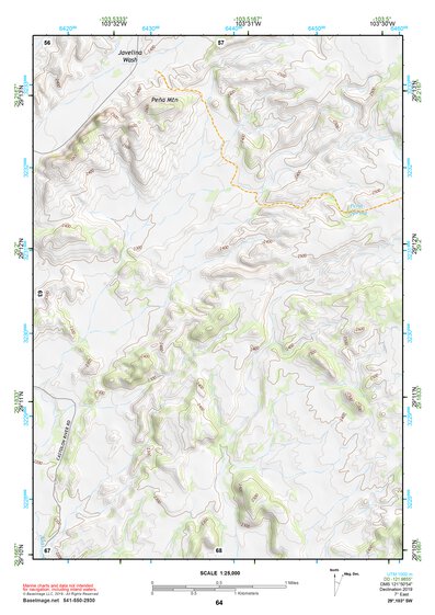 29103SW Page 64 Chisos Mountains Topo Preview 1