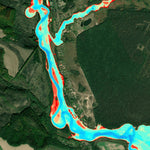 Навігація Рибалки 3. Рось річка (с. Хлерівка). Черкаська область. Карта глибин digital map