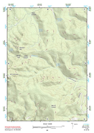 30104NE Page 81 Mount Livermore Topo Preview 1