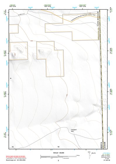 31108SE Page 7 Alamo Hueco Mountains Topo Preview 1