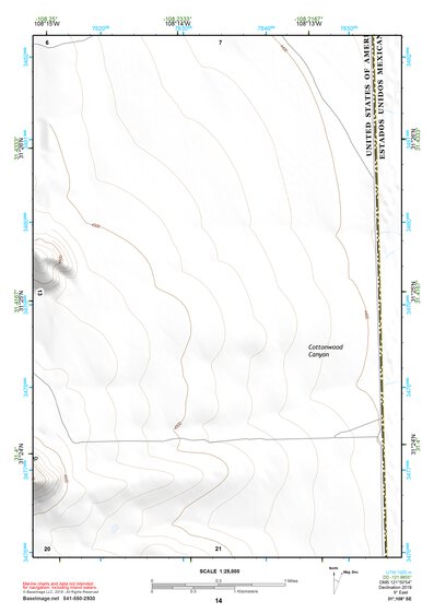 31108SE Page 14 Alamo Hueco Mountains Topo Preview 1