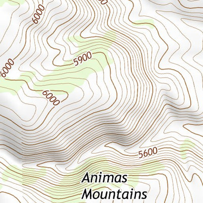 31108SW Page 7 Alamo Hueco Mountains Topo Preview 3