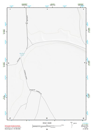 31108SW Page 16 Alamo Hueco Mountains Topo Preview 1