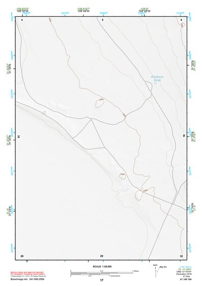 31108SW Page 17 Alamo Hueco Mountains Topo Preview 1