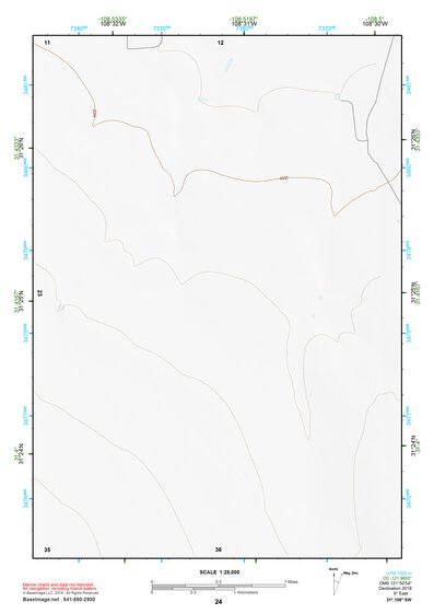 31108SW Page 24 Alamo Hueco Mountains Topo Preview 1