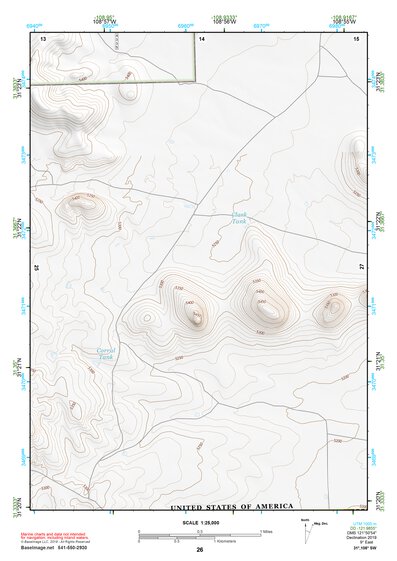 31108SW Page 26 Alamo Hueco Mountains Topo Preview 1