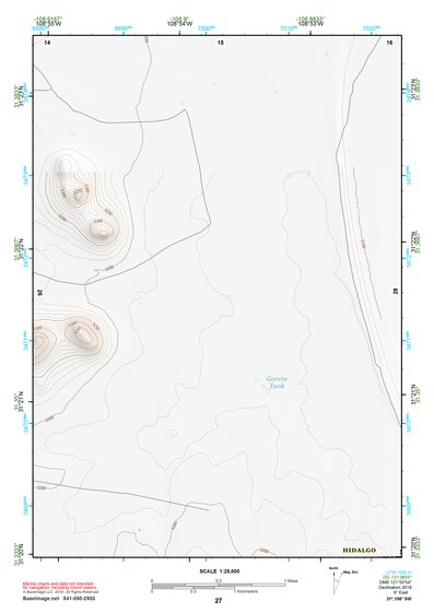 31108SW Page 27 Alamo Hueco Mountains Topo Preview 1