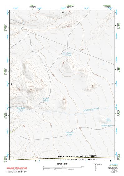 31108SW Page 32 Alamo Hueco Mountains Topo Preview 1